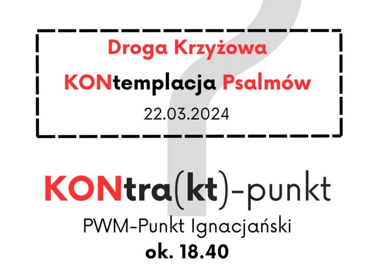 Droga krzyżowa z Psalmami (jako kontemplacja)