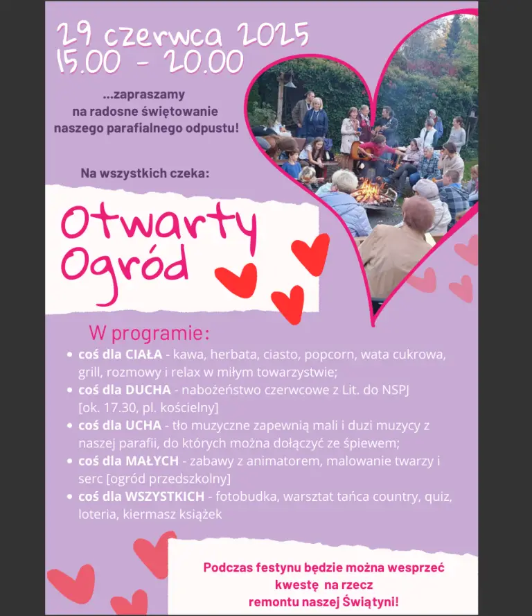 Święto Serc/a – Otwarty Ogród